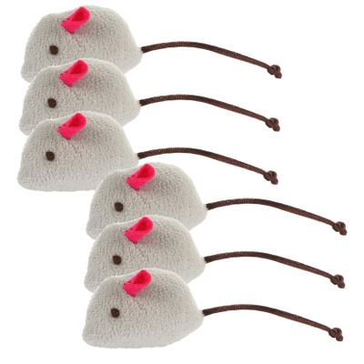 BESPORTBLE 6-Piece Plush Mouse Cat Toy