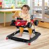 COSTWAY 4-in-1 Car-Shaped Baby Walker with Wheels, Red view 2
