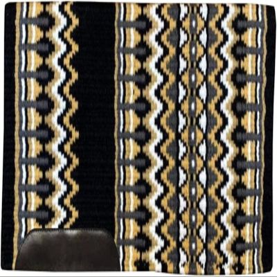 EQUIEMPRESS Western Show Saddle Pad, New Zealand Wool, Top Wool Pad Sensor Flex, A-546 (34 x 34 in)