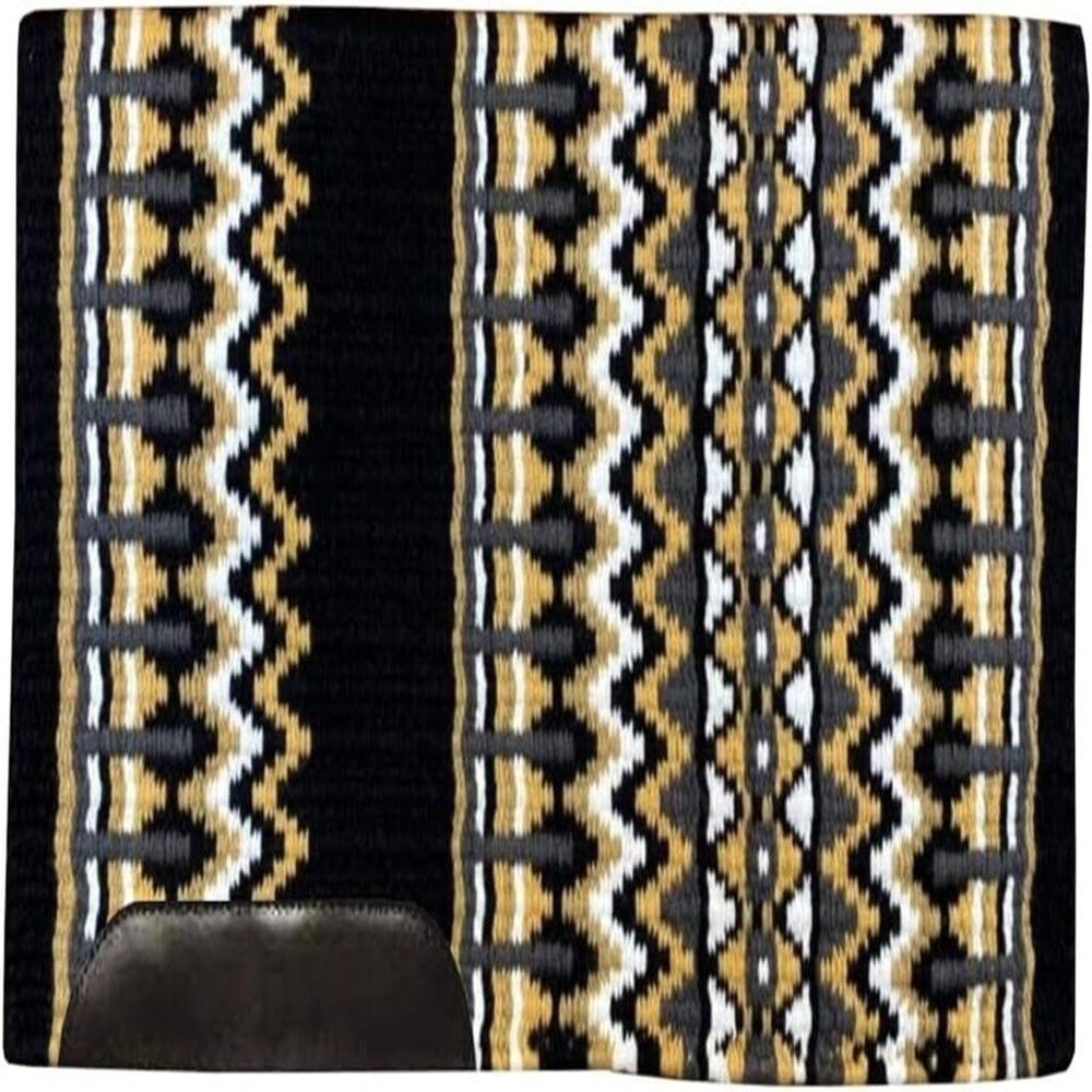 EQUIEMPRESS Western Show Saddle Pad, New Zealand Wool, Top Wool Pad Sensor Flex, A-546 (34 x 34 in)