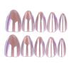 Press-On False Nails, Almond Cat-Eye Aurora French Tips view 3