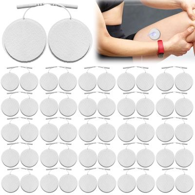50 Round 40 mm Reusable TENS EMS Electrode Pads