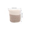 Gatuida 20 cm Braided Cotton Rope Laundry Storage Basket view 2