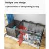 Cat Playpen and Dog Fence for Small Dogs, Indoor Pen for One Room and One Bathroom, with Toilet Area and Multiple Doors (165 × 75 × 57 cm) view 3