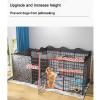 Cat Playpen and Dog Fence for Small Dogs, Indoor Pen for One Room and One Bathroom, with Toilet Area and Multiple Doors (165 × 75 × 57 cm) view 4