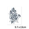 2-Piece Semi-Permanent Rose Tattoo Stickers for the Back of the Hand view 2