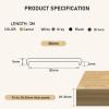 HeiPen TPE U-Shaped Self-Adhesive Furniture Edge Band - Camel, 30 mm x 3 m view 3