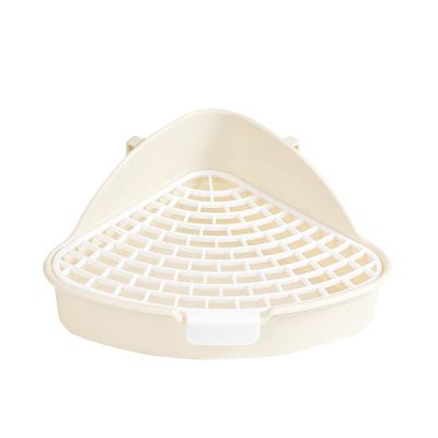 Triangular Pet Toilet for Rabbits and Small Animals
