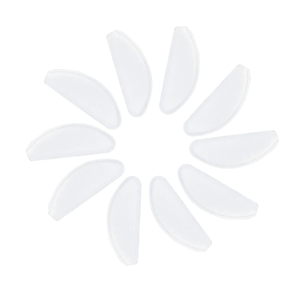 Homoyoyo 10-Piece Self-Adhesive Non-Slip Eyeglass Nose Pads, White