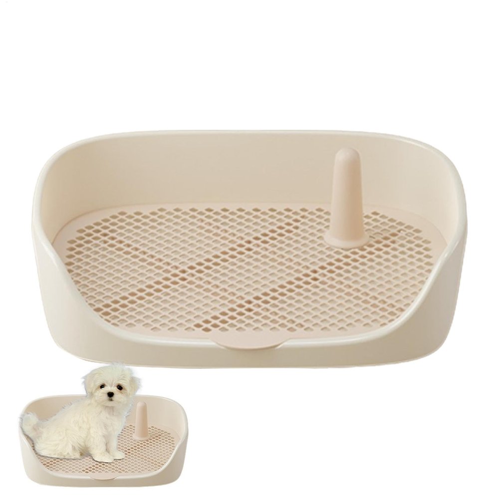 Dog Toilet Tray for Indoor and Outdoor Use with Guard Wall
