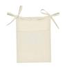 Beige Linen Hanging Bed Storage Bag view 1