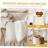 Beige Linen Hanging Bed Storage Bag view 3