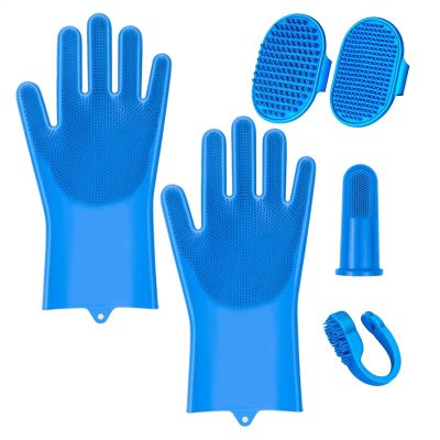 Dog Bathing Gloves and Cat Grooming Kit