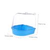 GRIRIW Creative Plastic Bird Bath for Parrots and Small Birds, Easy to Clean, Suitable for Cages view 2