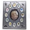 ERINGOGO Baby Photo Frame, 12 Months, Silver Metal, My First Year view 3