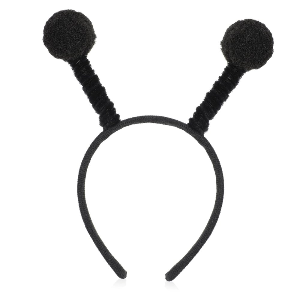 Black Insect Headband with Antennae and Wings