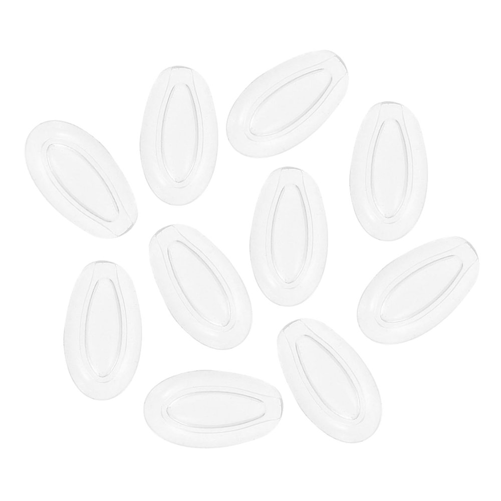 Healeved 10-Pair Replacement Silicone Nose Pads for Glasses