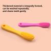 Silicone Toothbrush for Pets, Bite and Gum Resistant, Long Handle and Soft Bristles for Thorough Cleaning (Yellow) view 2
