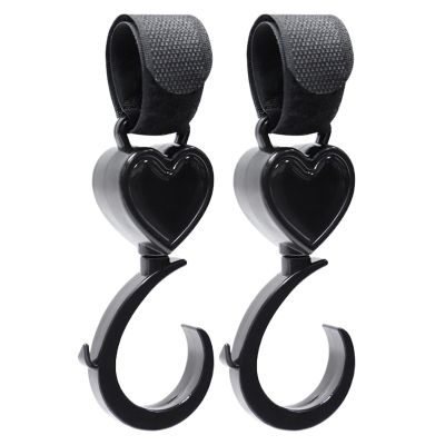 Stroller Hooks with 360° Rotating Clips, 16 x 4.6 cm