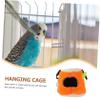 Cotton Bird Nest Guinea Pig Hammock and Parrot Hammock, Orange view 2