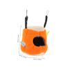 Cotton Bird Nest Guinea Pig Hammock and Parrot Hammock, Orange view 4