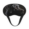 Black Labrador Sleep Mask with Adjustable Strap view 2