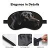 Black Labrador Sleep Mask with Adjustable Strap view 4