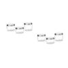 FOMIYES Refillable Plastic Cosmetic Jars with Lids, Silver, 3-Pack × 2 view 1