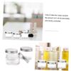 FOMIYES Refillable Plastic Cosmetic Jars with Lids, Silver, 3-Pack × 2 view 3