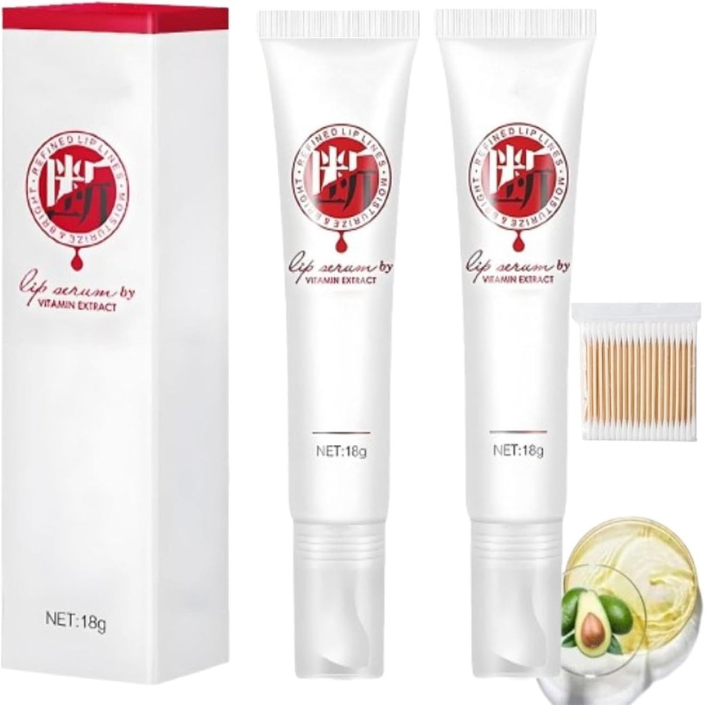 JINSHANE Lip Serum and Moisturizing Lip Balm, 2 Pieces