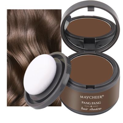 HISUNBEN Instant Hairline Powder, Windproof and Sweatproof Hair Root Touch-Up Concealer with Mirror