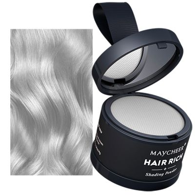 HISUNBEN Instant Hairline Powder, Windproof and Sweatproof Hair Root Touch-Up Concealer for Receding Hairlines, Professional Hair Shadow Powder with Mirror and Puff