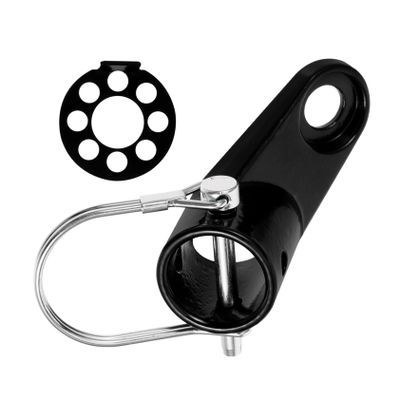 Bicycle Trailer Hitch Connector, 1 Set, Steel, Black