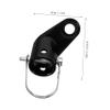 Bicycle Trailer Hitch Connector, 1 Set, Steel, Black view 2