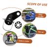 Bicycle Trailer Hitch Connector, 1 Set, Steel, Black view 4