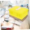 CAXUSD Portable Plastic Thermometer Disinfection Box, Yellow view 3