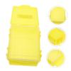 CAXUSD Portable Plastic Thermometer Disinfection Box, Yellow view 4