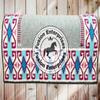 EQUIEMPRESS Western Ranch Saddle Pad, New Zealand Wool Top Wool Pad Sensor Flex, Adjustable, A-95 (36 x 40 in) view 1
