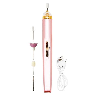 Electric Nail Art Drill Machine, Portable Manicure Tool, Adjustable Speed, 7.09 in