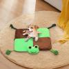 Dog Snuffle Mat, Colorful Bunny Feeding Pad, Interactive Slow Feeder view 3
