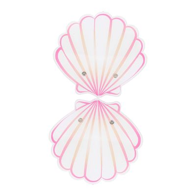 Beavorty 2-Piece Acrylic Shell-Shaped Eyelash Extension Tray Set