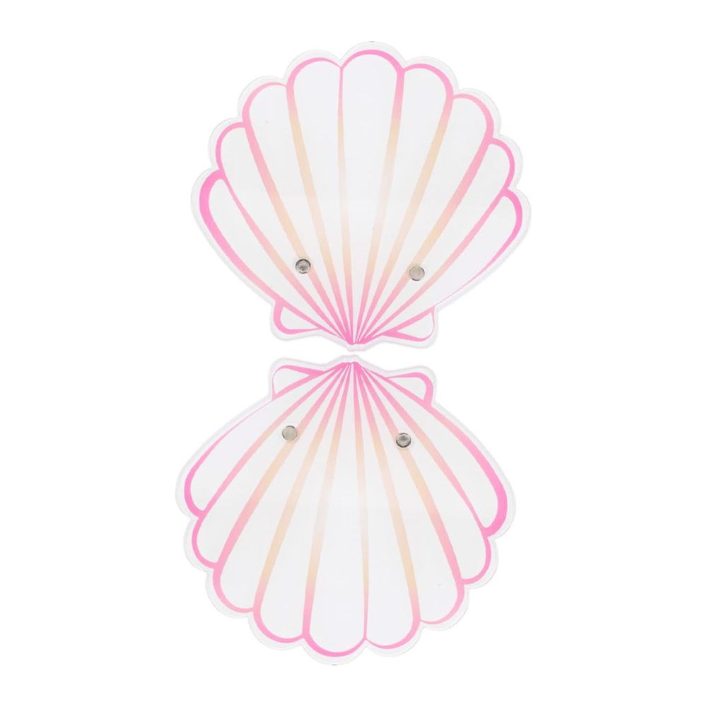 Beavorty 2-Piece Acrylic Shell-Shaped Eyelash Extension Tray Set