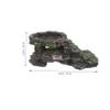 BESPORTBLE Resin Turtle Basking Platform and Aquarium Decor view 2