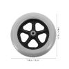 Happyyami Replacement Wheels, 8 mm Hole Diameter, Easy Installation, 2-Pack, Plastic, High Load Capacity, for Wheelchairs and Shopping Carts view 2