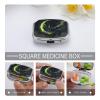 Metal Pill Case with 2 Compartments, Travel-Friendly, Compact, Cute Skeleton Design view 4