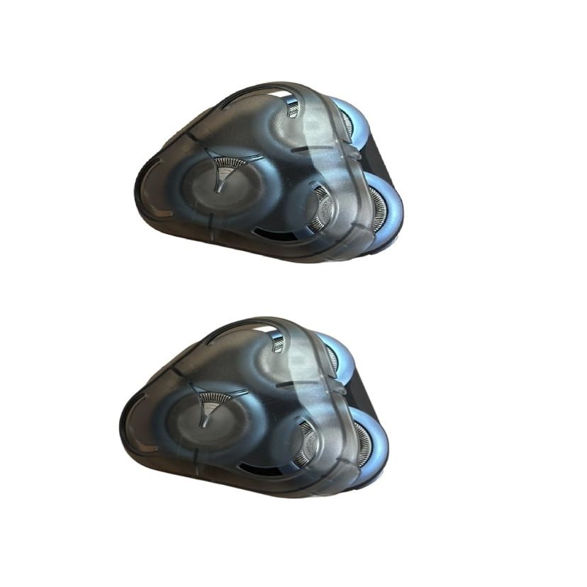 SH60 Replacement Heads Compatible with Philips Norelco Series 6000 (S6xxx) and Series 5000 Wet & Dry Shavers S6540/S6840, 2-Pack