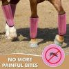 DAFORERAL Horse Leg Wraps, Breathable Stretch Leg Protectors, 4-Pack, Orange view 2