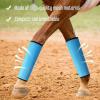 DAFORERAL Horse Leg Wraps, Breathable Stretch Leg Protectors, 4-Pack, Orange view 3