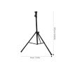 Happyyami Adjustable Tripod Stand for Hairdressing Training Heads, Black view 2