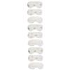 FOMIYES 4 Sets Plush Sleep Eye Masks for Dry Eyes, Heated Gel Masks, White, 3 Pieces × 4 view 1